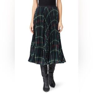 Polo Ralph Lauren Plaid Pleated Mid Skirt, Size 6